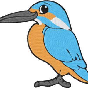 Kingfisher Design, 7 sizes, Machine Embroidery Design, Kingfisher shapes Design, Instant