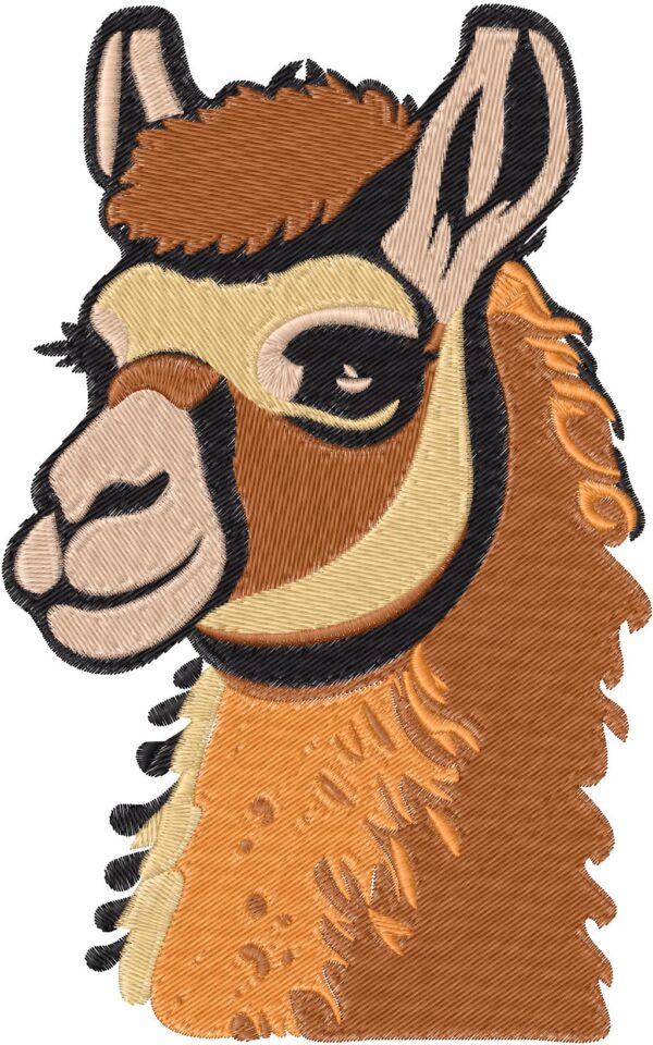 Llama Embroidery Design, 7 sizes, Machine Embroidery Design, Llama