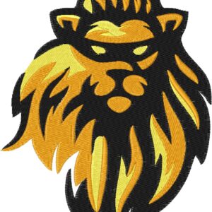 Lion Design, 7 sizes, Machine Embroidery Design, Lion shapes Design, Instant