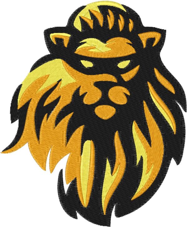 Lion Embroidery Design, 7 sizes, Machine Embroidery Design, Lion