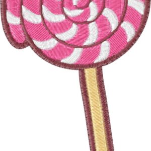 Lollipop Design, 7 sizes, Machine Embroidery Design, Lollipop shapes Design, Instant