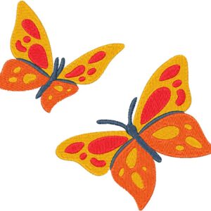 Butterflies Embroidery Design, 7 sizes, Machine Embroidery Design, Butterflies shapes Design, Instant