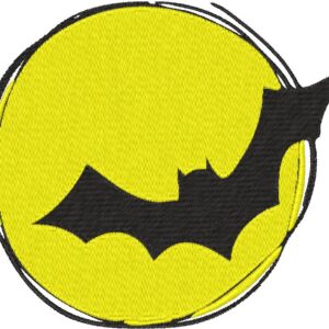 Bat Design, 7 sizes, Machine Embroidery Design, Bat shapes Design, Instant