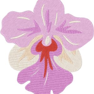 Orchid Embroidery Design, 7 sizes, Machine Embroidery Design, Orchid shapes Design, Instant