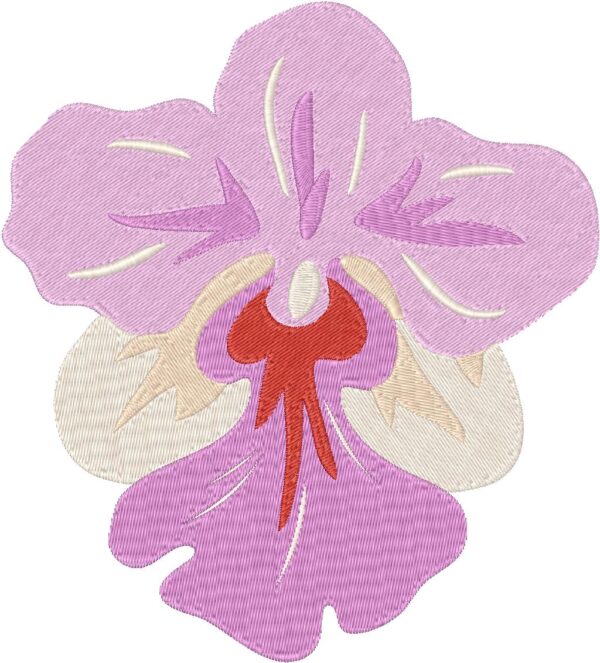 Orchid Embroidery Design, 7 sizes, Machine Embroidery Design, Orchid shapes Design, Instant