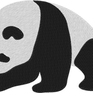 Panda Design, 7 sizes, Machine Embroidery Design, Panda shapes Design, Instant