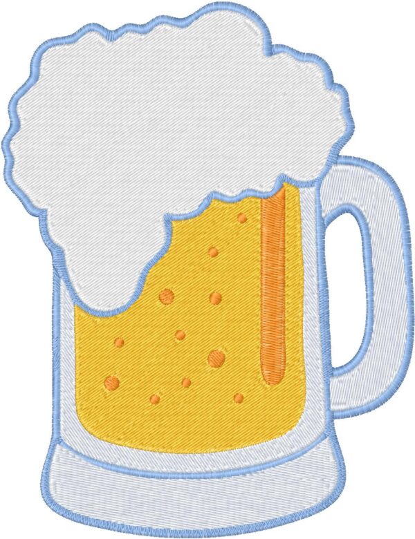 Beer Embroidery Design, 7 sizes, Machine Embroidery Design, Beer