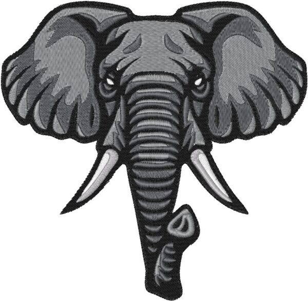 Elephant Embroidery Design, 7 sizes, Machine Embroidery Design, Elephant shapes Design, Instant