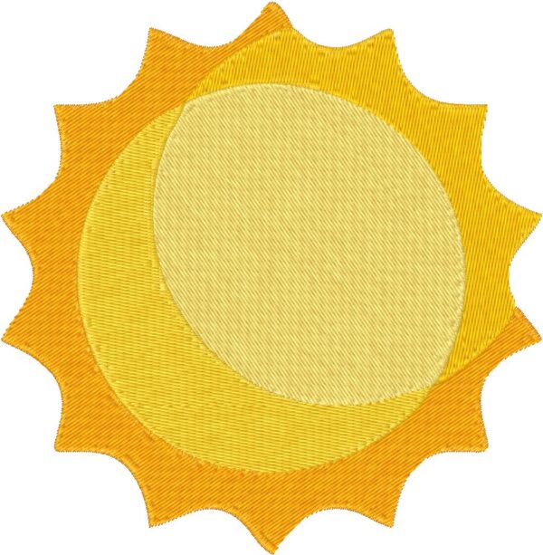 Sun Embroidery Design, 7 sizes, Machine Embroidery Design, Sun shapes Design, Instant