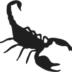 Scorpio Design, 7 sizes, Machine Embroidery Design, Scorpio shapes Design, Instant