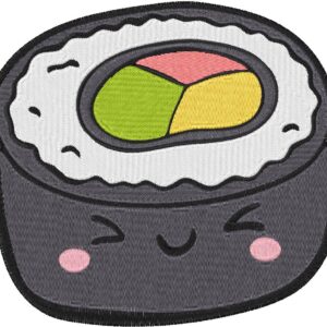 Sushi Design, 7 sizes, Machine Embroidery Design, Sushi shapes Design, Instant