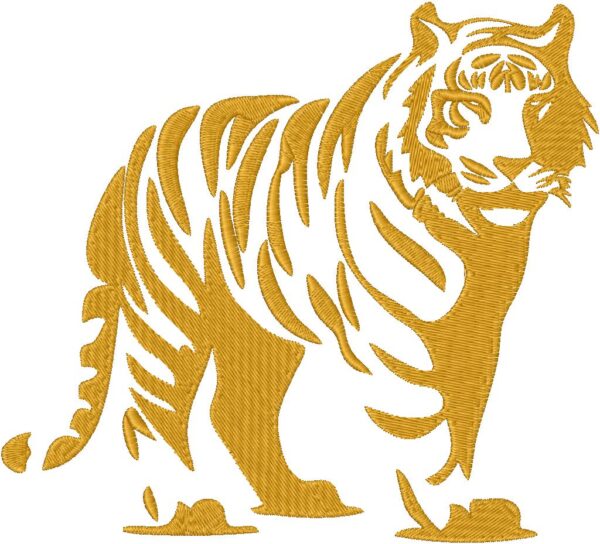 Tiger Embroidery Design, 7 sizes, Machine Embroidery Design, Tiger