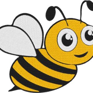 Bee Design, 7 sizes, Machine Embroidery Design, Bee shapes Design, Instant