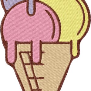 Ice Cream Embroidery Design, 7 sizes, Machine Embroidery Design, Ice Cream shapes Design, Instant