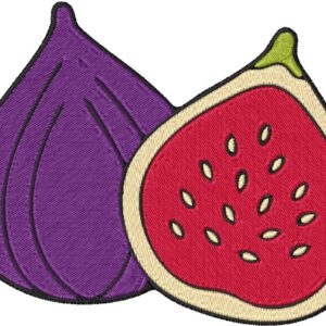 Fig Design, 7 sizes, Machine Embroidery Design, Fig shapes Design, Instant