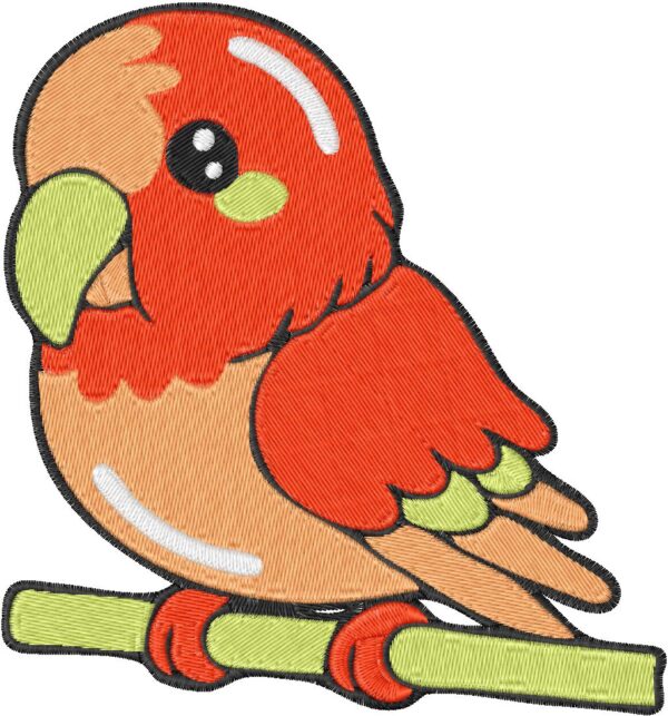 Parrot Embroidery Design, 7 sizes, Machine Embroidery Design, Parrot
