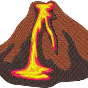 Volcano Design, 7 sizes, Machine Embroidery Design, Volcano shapes Design, Instant