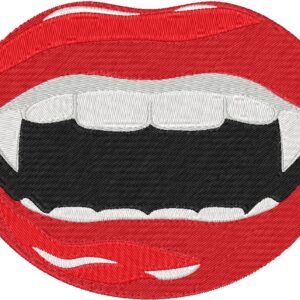 Vampire Teeth Design, 7 sizes, Machine Embroidery Design, Vampire Teeth shapes Design, Instant