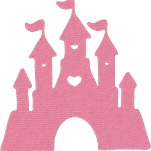 Castle Design, 7 sizes, Machine Embroidery Design, Castle shapes Design, Instant