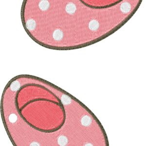 Children's Slippers Design, 7 sizes, Machine Embroidery Design, Children's Slippers shapes Design, Instant