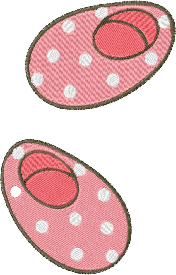 Children's Slippers Design, 7 sizes, Machine Embroidery Design, Children's Slippers shapes Design, Instant