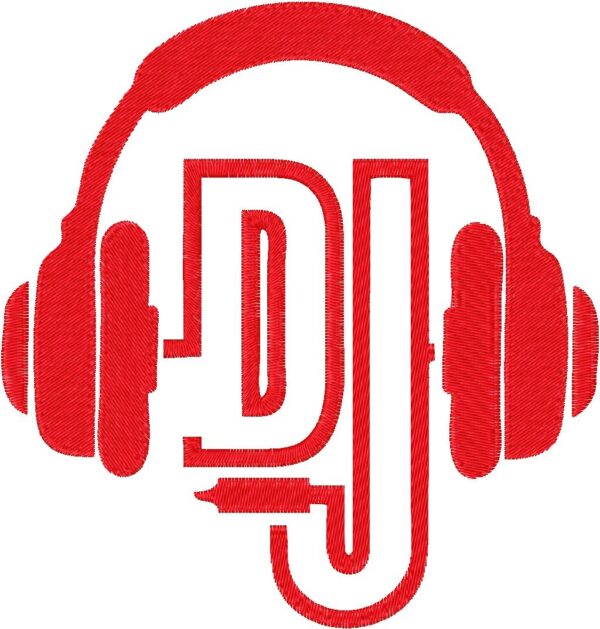 DJ Headphones Embroidery Design, 7 sizes, Machine Embroidery Design, DJ Headphones shapes Design, Instant