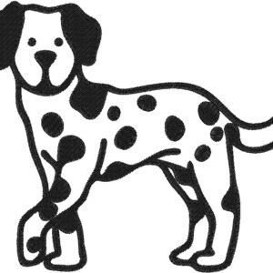 Dalmatian Design, 7 sizes, Machine Embroidery Design, Dalmatian shapes Design, Instant