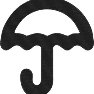 Umbrella Design, 7 sizes, Machine Embroidery Design, Umbrella shapes Design, Instant