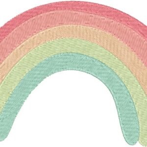 Rainbow Embroidery Design, 7 sizes, Rainbow Embroidery, Machine Embroidery Design, Rainbow shapes Design, Instant