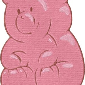 Gummy Bear Embroidery Design, 7 sizes, Machine Embroidery Design, Bear shapes Design, Instant