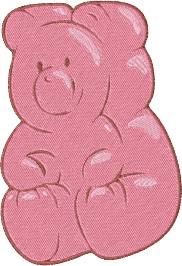 Gummy Bear Embroidery Design, 7 sizes, Machine Embroidery Design, Bear shapes Design, Instant