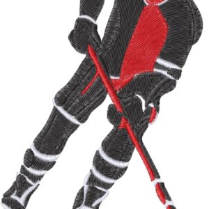 Hockey Player Embroidery Design, 7 sizes, Machine Embroidery Design, Hockey Player shapes Design, Instant