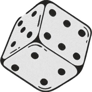 Dice Design, 7 sizes, Machine Embroidery Design, Dice shapes Design, Instant