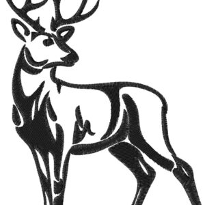 Deer Embroidery Design, 7 sizes, Machine Embroidery Design, Deer shapes Design, Instant