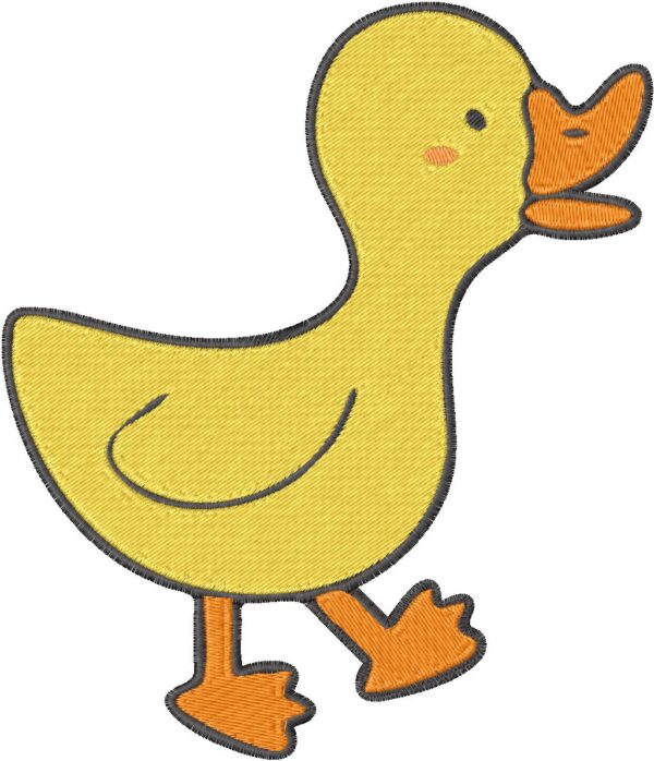 Duck Design, 7 sizes, Machine Embroidery Design, Duck shapes Design, Instant