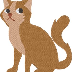 Cat Embroidery Design, 7 sizes, Machine Embroidery Design, Cat shapes Design, Instant