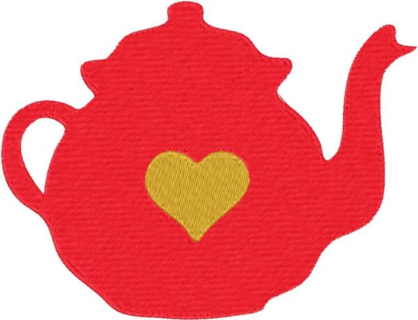 Kettle Design, 7 sizes, Machine Embroidery Design, Kettle shapes Design, Instant