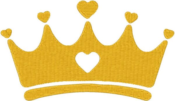 Crown Embroidery Design, 7 sizes, Machine Embroidery Design, Crown shapes Design, Instant
