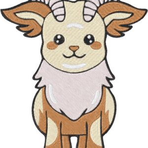 Goat Design, 7 sizes, Machine Embroidery Design, Goat shapes Design, Instant