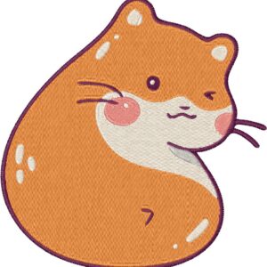 Hamster Design, 7 sizes, Machine Embroidery Design, Hamster shapes Design, Instant