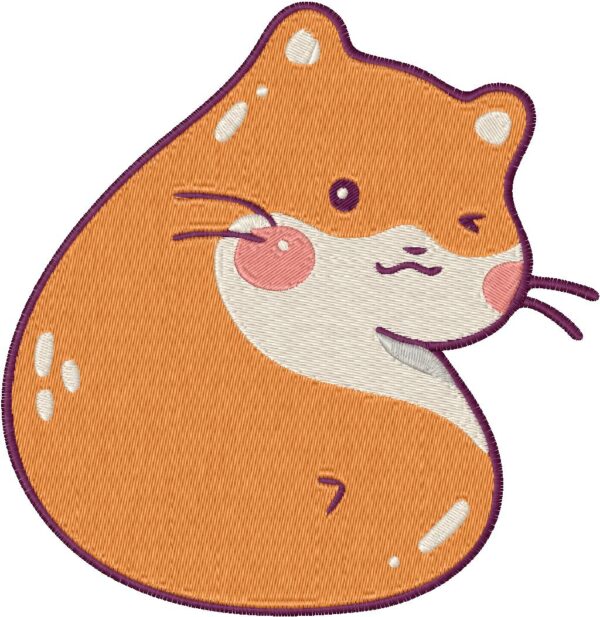 Hamster Design, 7 sizes, Machine Embroidery Design, Hamster shapes Design, Instant