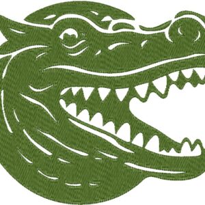 Crocodile Design, 7 sizes, Machine Embroidery Design, Crocodile shapes Design, Instant