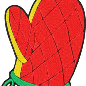 Kitchen Glove Embroidery Design, 7 sizes, Machine Embroidery Design, Kitchen Glove shapes Design, Instant