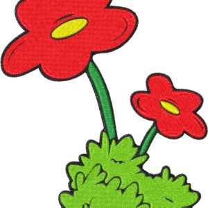 Flowers Embroidery Design, 7 sizes, Machine Embroidery Design, Flowers shapes Design, Instant