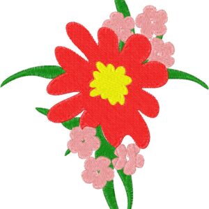 Flowers Embroidery Design, 7 sizes, Machine Embroidery Design, Flowers shapes Design, Instant