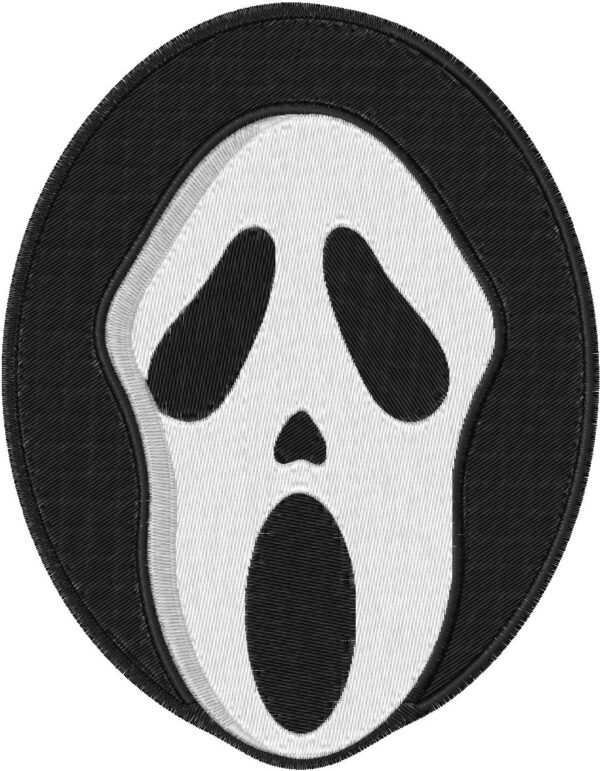 Scream Mask Design, 7 sizes, Machine Embroidery Design, Scream Mask shapes Design, Instant