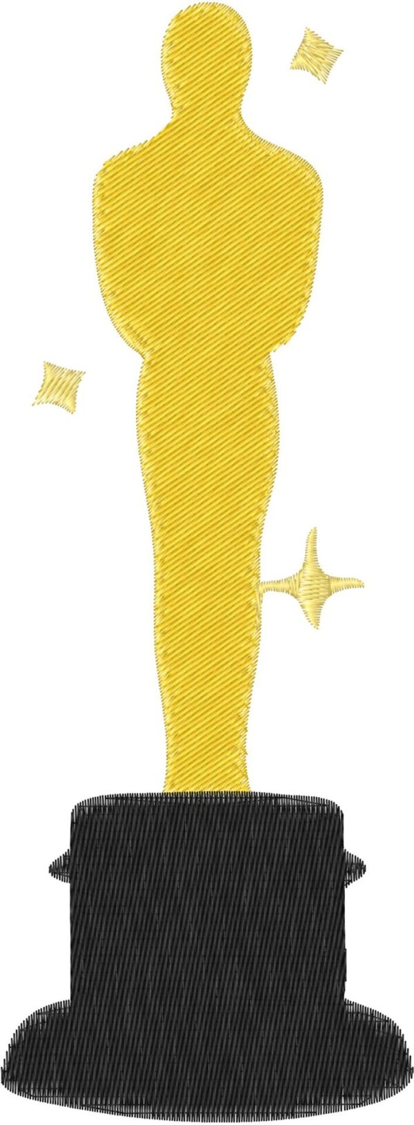 Oscar Design, 7 sizes, Machine Embroidery Design, Oscar shapes Design, Instant