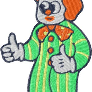 Clown Embroidery Design, 7 sizes, Machine Embroidery Design, Clown shapes Design, Instant