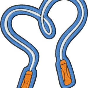 Jump Rope Embroidery Design, 7 sizes, Machine Embroidery Design, Jump Rope shapes Design, Instant