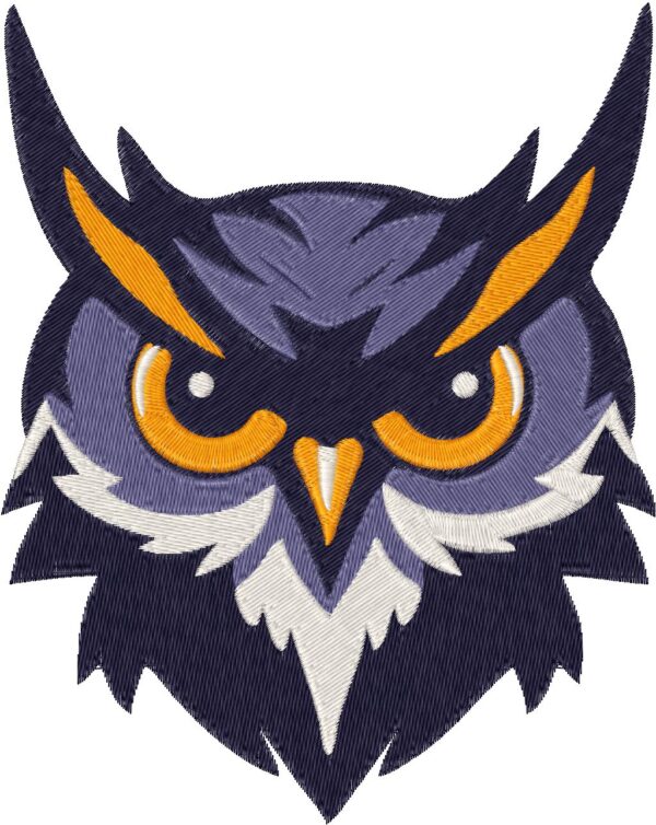 Owl Design, 7 sizes, Machine Embroidery Design, Owl shapes Design, Instant